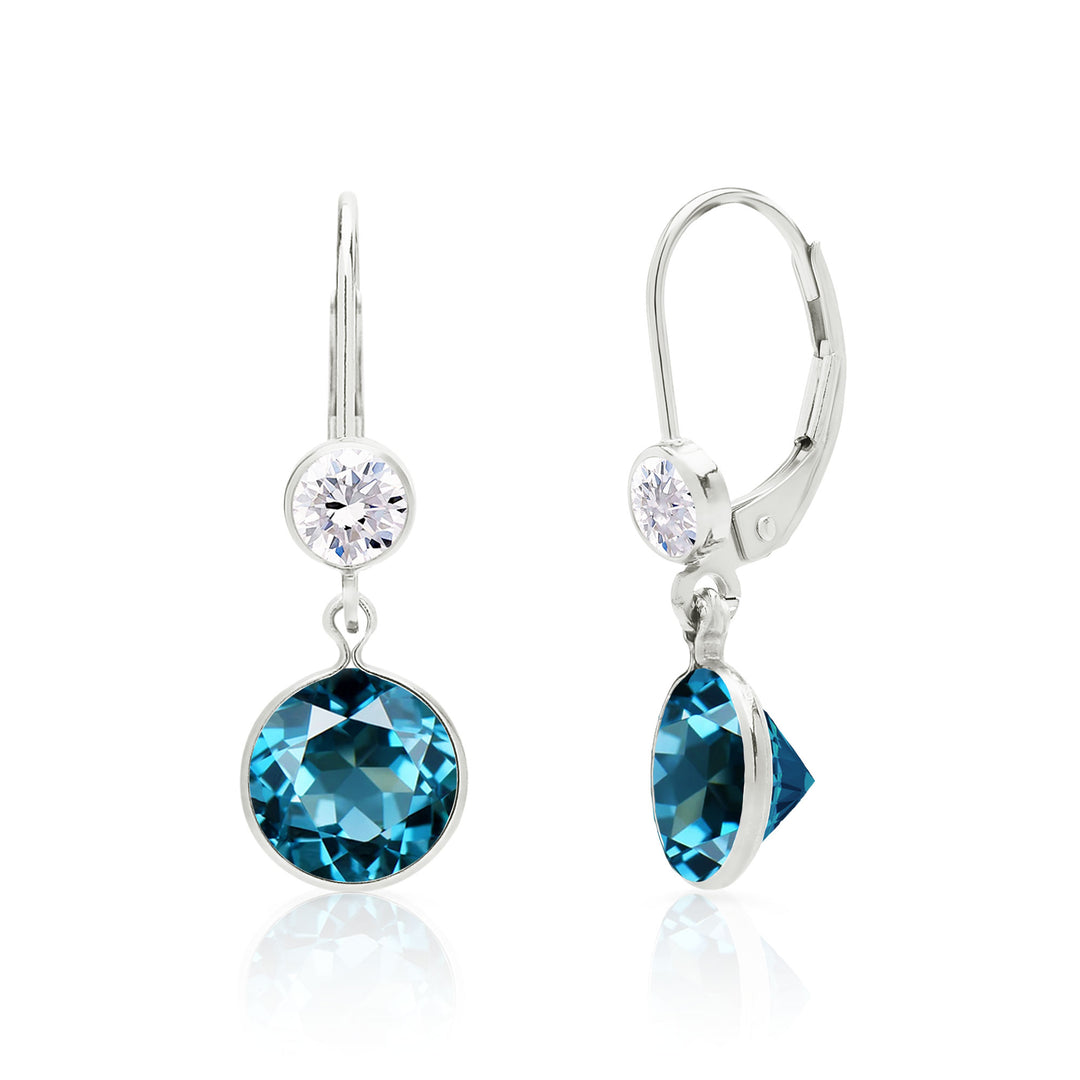 London Blue Topaz Earrings in 14K Gold Filled or Sterling Silver