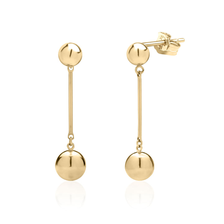 14K Gold Filled Stud and Ball Drop Earrings